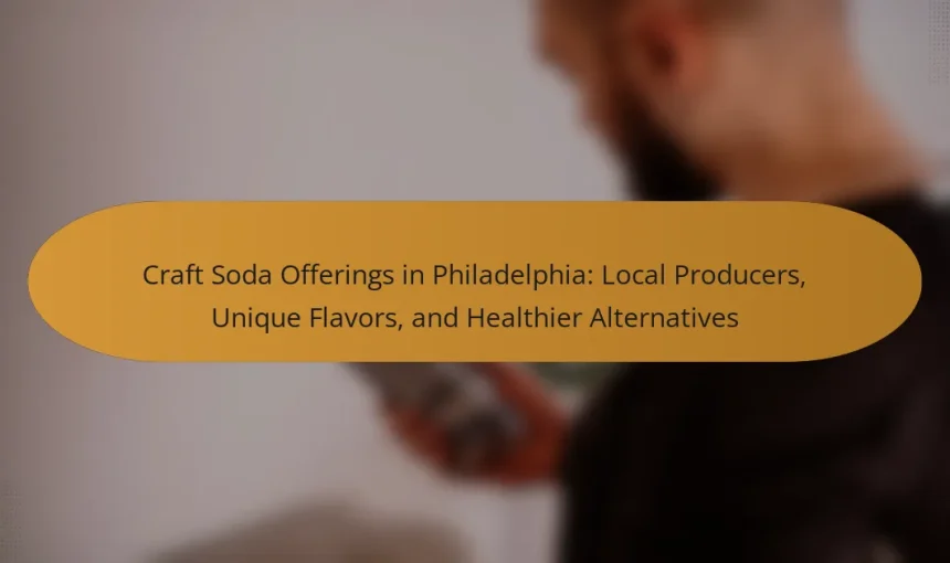Craft Soda Offerings in Philadelphia: Local Producers, Unique Flavors, and Healthier Alternatives