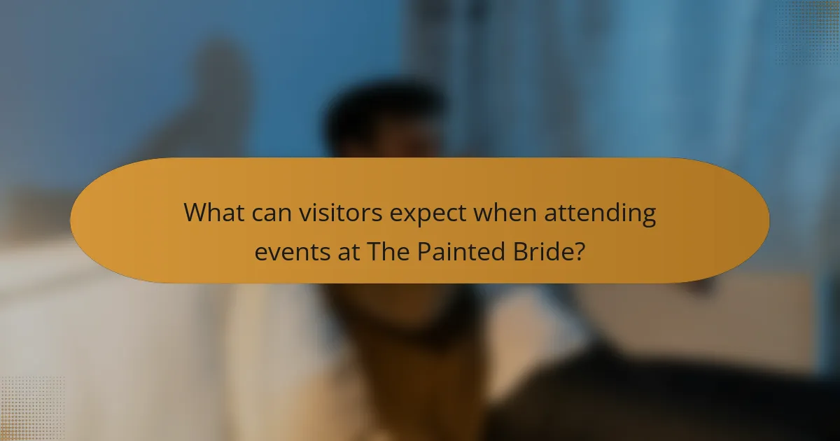 What can visitors expect when attending events at The Painted Bride?